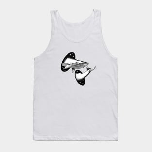 Surreal Whale- Black Tank Top